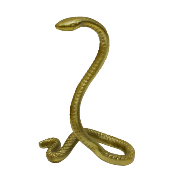 10" Tall Snake Tabletop D?cor, Gold