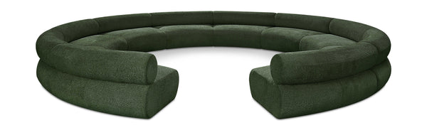 Bale Green Chenille Fabric Modular Sofa