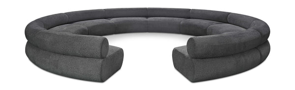 Bale Grey Chenille Fabric Modular Sofa