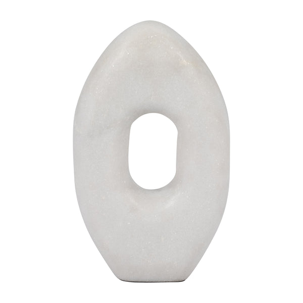 Marble, 9"  Sculpture, White