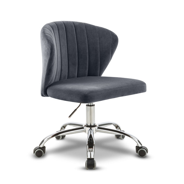Finley Grey Velvet Office Chair