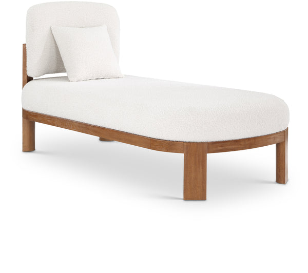 Maybourne Cream Boucle Fabric Chaise/Bench