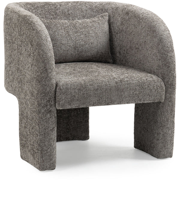 Sawyer Grey Chenille Fabric Accent Chair