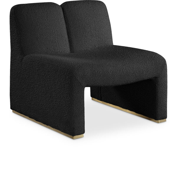Alta Black Boucle Fabric Accent Chair