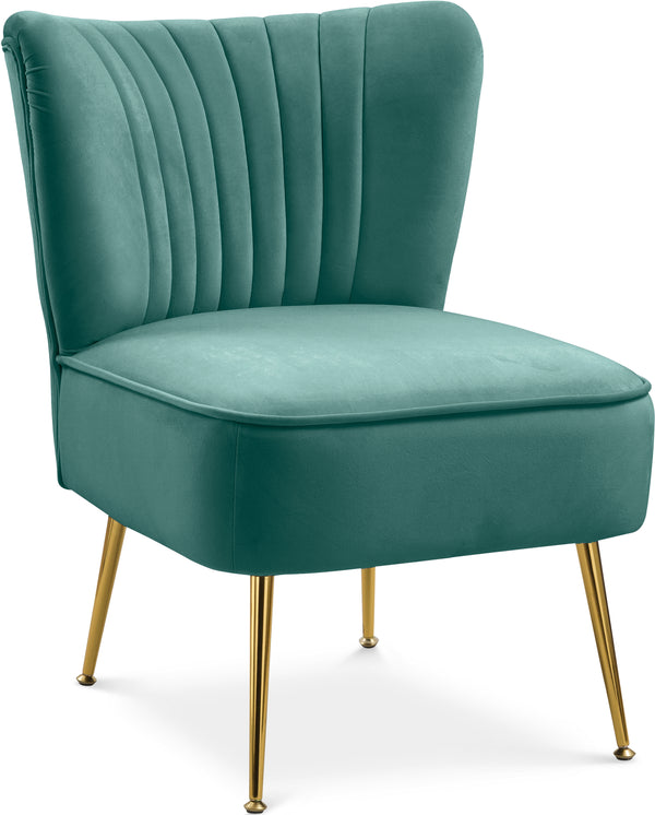 Tess Mint Velvet Accent Chair