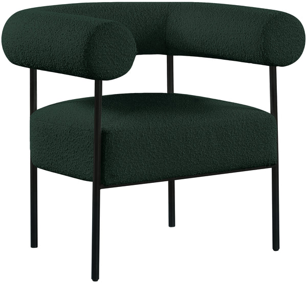 Blake Green Boucle Fabric Accent Chair