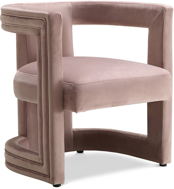 Blair Pink Velvet Accent Chair