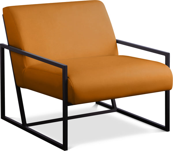 Industry Cognac Vegan Leather Accent Chair