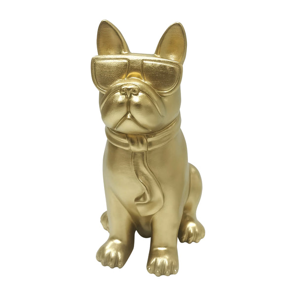 10" Cool Shades Boston Terrier, Gold
