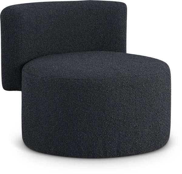 Como Black Boucle Fabric Accent Chair