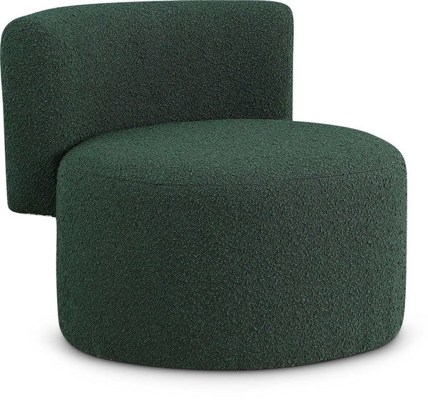 Como Green Boucle Fabric Accent Chair