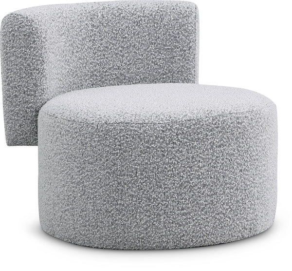 Como Grey Boucle Fabric Accent Chair
