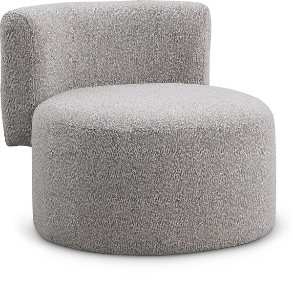 Como Taupe Boucle Fabric Accent Chair