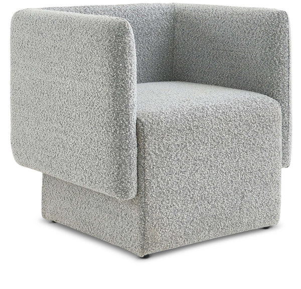 Vera Grey Boucle Fabric Accent Chair