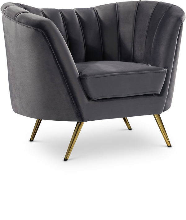 Margo Grey Velvet Chair
