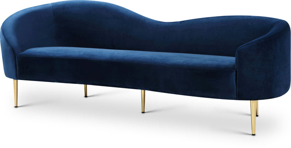 Ritz Navy Velvet Sofa