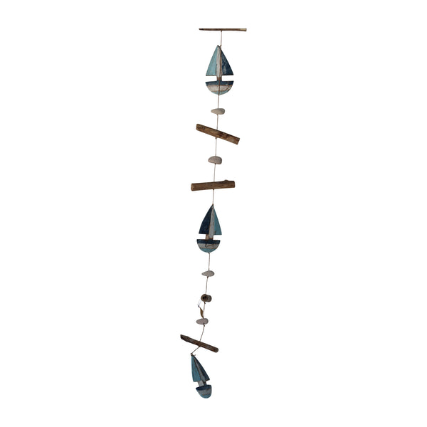 Driftwood, 39"l Boat Hangings, Multi