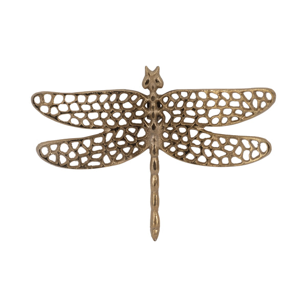 Metal, 10" Dragonfly W/ Cutouts , Gold