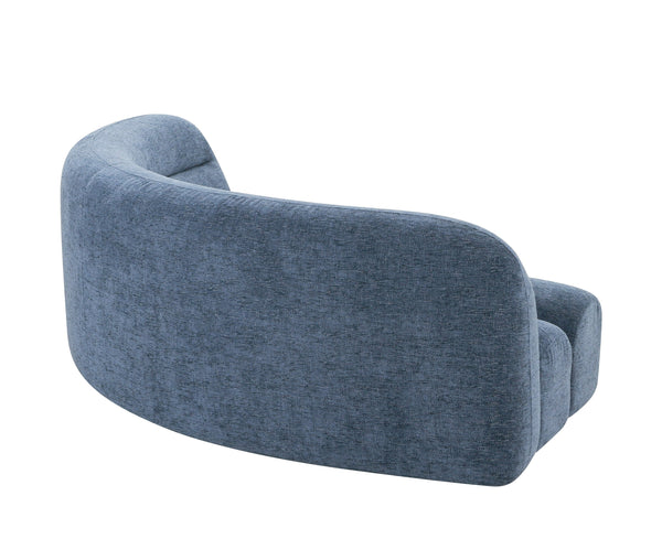 Divani Casa Forman - Modern Blue Fabric Modular Corner Sectional Seat