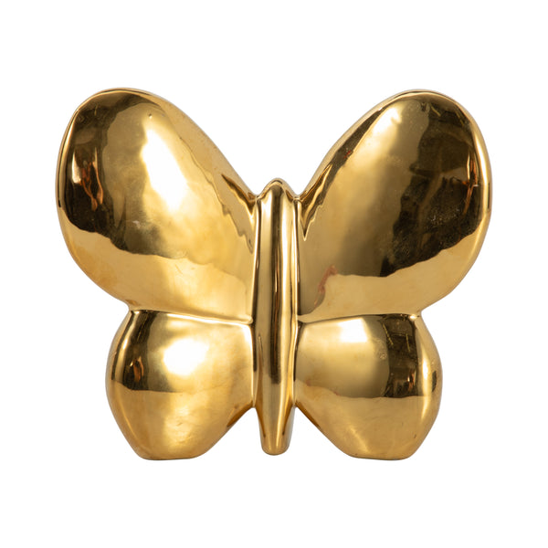 Cer, 6" Balloon Butterfly, Gold