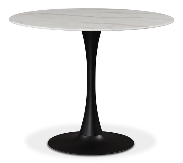 Tulip Matte Black Dining Table (3 Boxes)