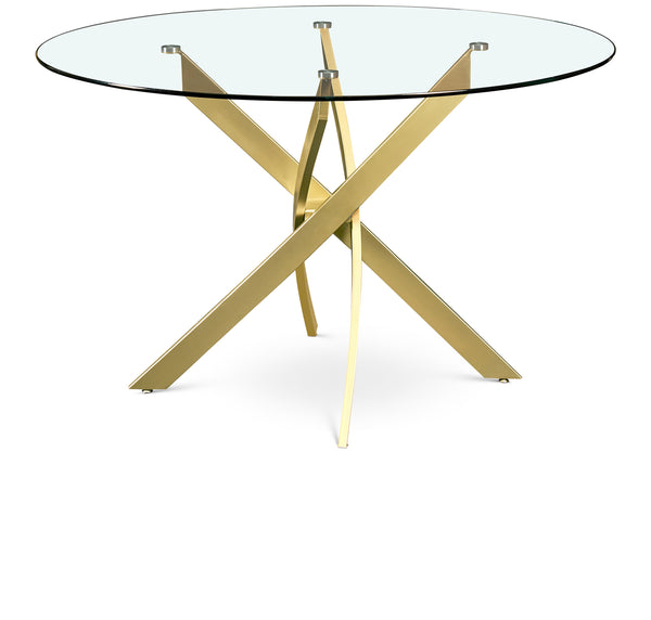 Xander Brushed Gold Dining Table