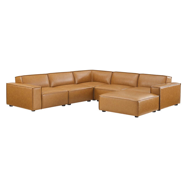 Restore 6-Piece Vegan Leather Sectional Sofa