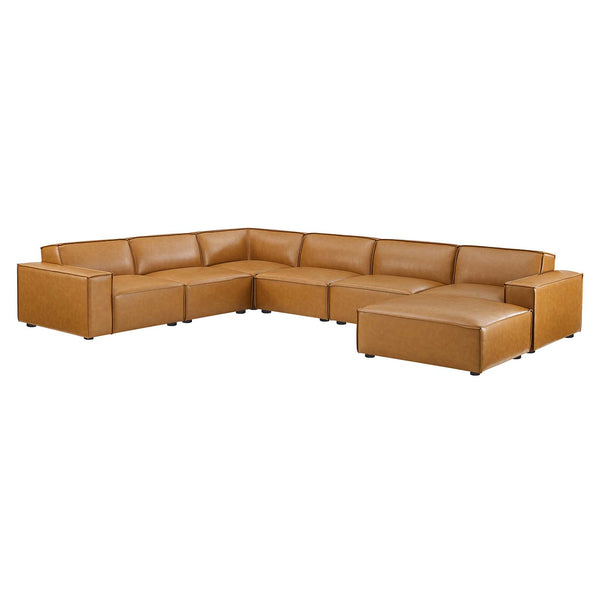 Restore 7-Piece Vegan Leather Sectional Sofa