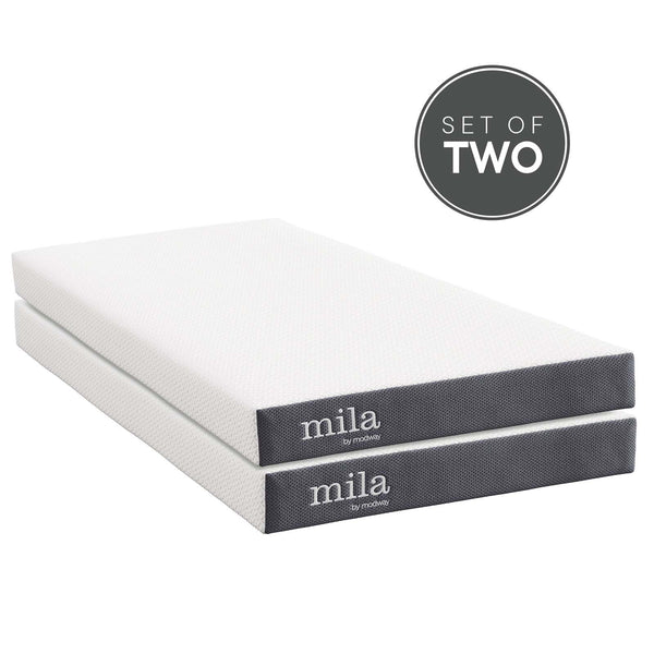 Mila 6" Twin Mattress Foam Set of 2