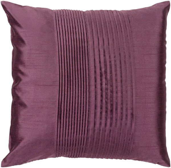 Solid Pleated HH-016 22"H x 22"W Pillow Cover