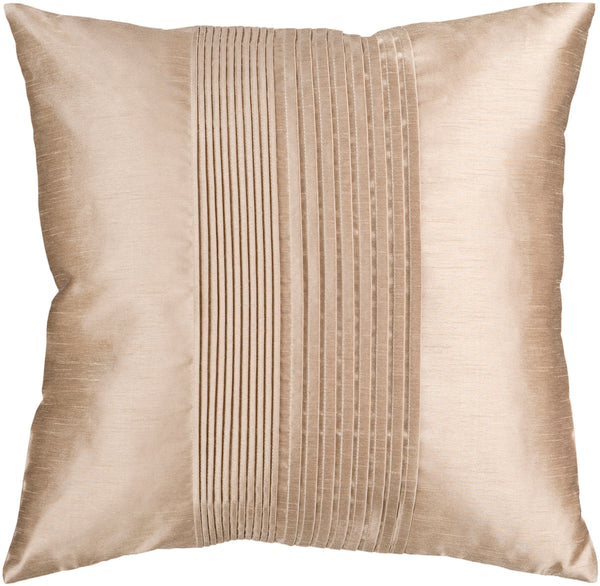 Solid Pleated HH-019 22"H x 22"W Pillow Cover