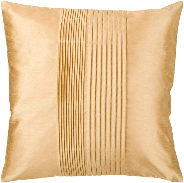 Solid Pleated HH-022 22"H x 22"W Pillow Cover