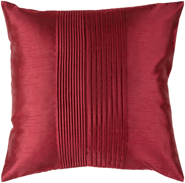 Solid Pleated HH-026 18"H x 18"W Pillow Cover