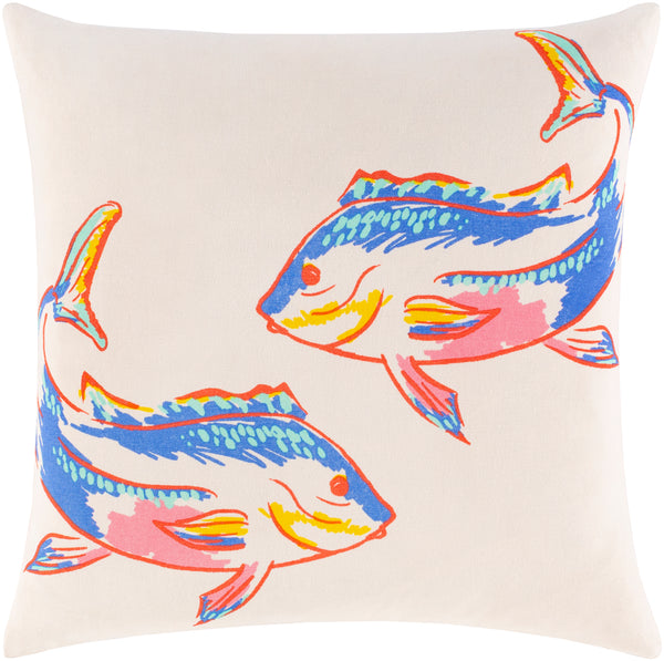 Sea Life SLF-010 18"H x 18"W Pillow Cover