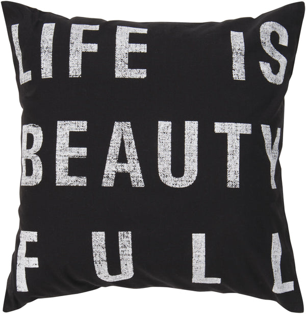 Typography ST-082 18"H x 18"W Pillow Cover