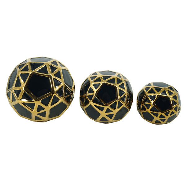 Cer, S/3 4/5/6", Orbs Blk/gold