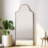 Metal, 28x63 Arch Floor Mirror, Gold