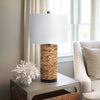 Seagrass 26" Pillar Table Lamp, Natural