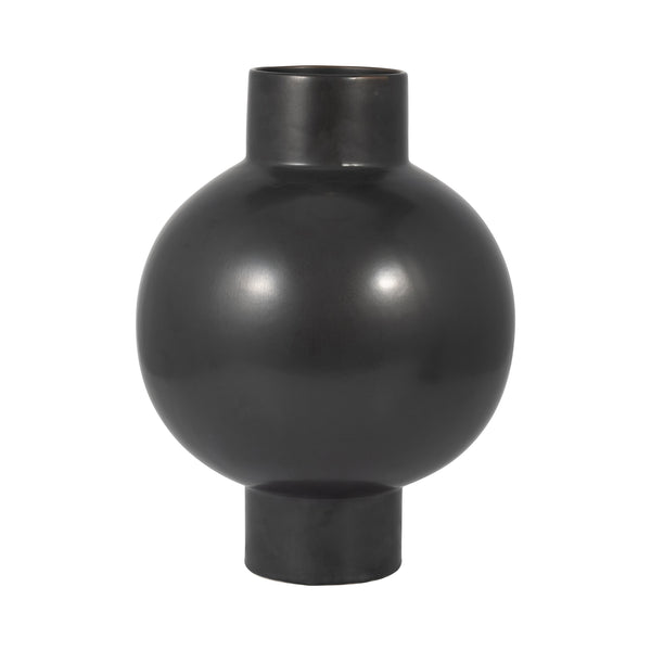 Cer, 15"h Bubble Vase, Gray