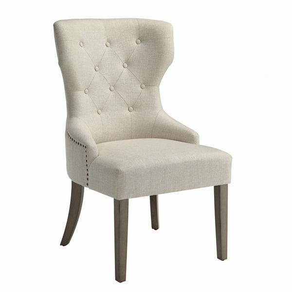 Baney Tufted Upholstered Dining Chair Beige