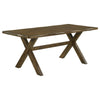 Alston X-shaped Dining Table Knotty Nutmeg