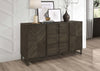 Kelly 3-drawer Storage Dining Sideboard Server Dark Grey