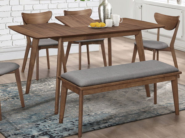 Alfredo Rectangular Dining Table Natural Walnut