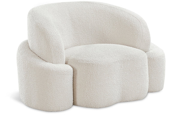 Principessa Cream Boucle Fabric Chair