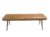 Misty Cushion Side Bench Camel and Black