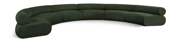 Bale Green Chenille Fabric Modular Sofa