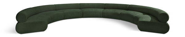 Bale Green Chenille Fabric Modular Sofa