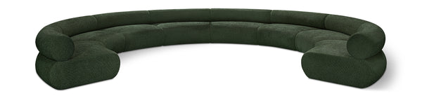 Bale Green Chenille Fabric Modular Sofa