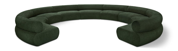 Bale Green Chenille Fabric Modular Sofa