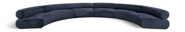 Bale Navy Chenille Fabric Modular Sofa